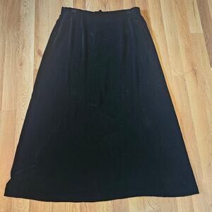 Liz Claiborne Black Velvet Maxi Skirt